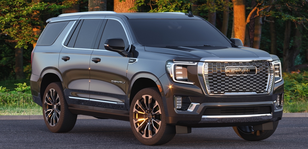 Szczecin,poland-september,2022:gmc,Yukon,Denali,:full-size,Luxury,Suv.3d,Illustration. GMC Yukon