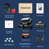 Hainatech 360 Degree View 4 Channel Dash Cam Front and Rear inside Left Right, Dash Camera for Cars, Built-In GPS Wifi Night Vision, 24 7 Recording Parking Mode Monitor, Free 128G Card - Image 2