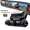 Hainatech 360 Degree View 4 Channel Dash Cam Front and Rear inside Left Right, Dash Camera for Cars, Built-In GPS Wifi Night Vision, 24 7 Recording Parking Mode Monitor, Free 128G Card - Image 4