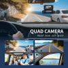 Hainatech 360 Degree View 4 Channel Dash Cam Front and Rear inside Left Right, Dash Camera for Cars, Built-In GPS Wifi Night Vision, 24 7 Recording Parking Mode Monitor, Free 128G Card - Image 5