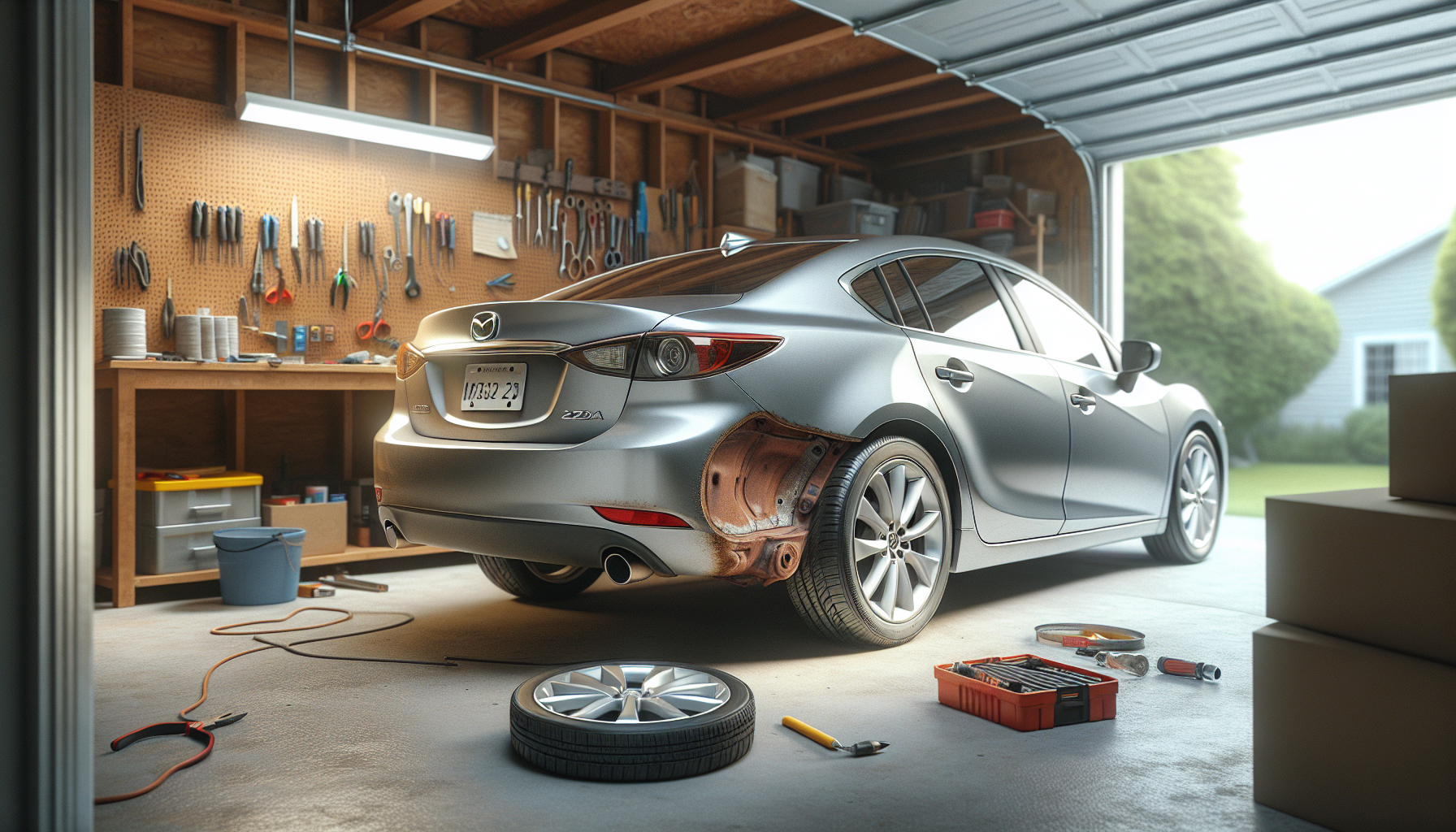 How to Fix Rust on Mazda 6 Rear Wheel Arches