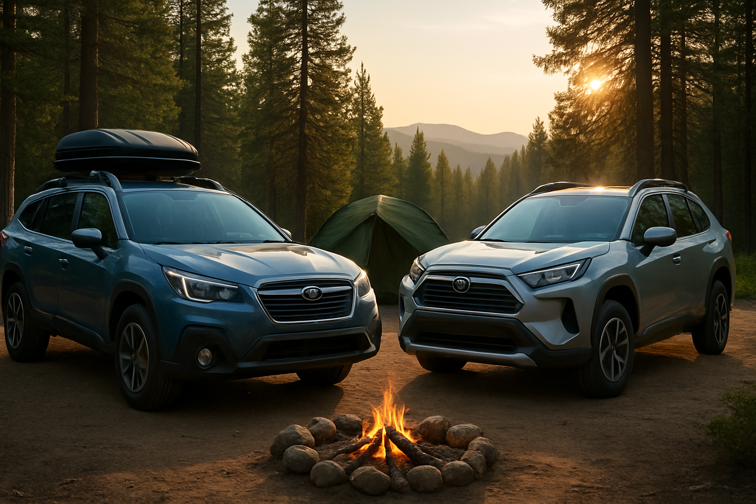 Subaru Outback vs Toyota RAV4 for Camping and Outdoor Adventures