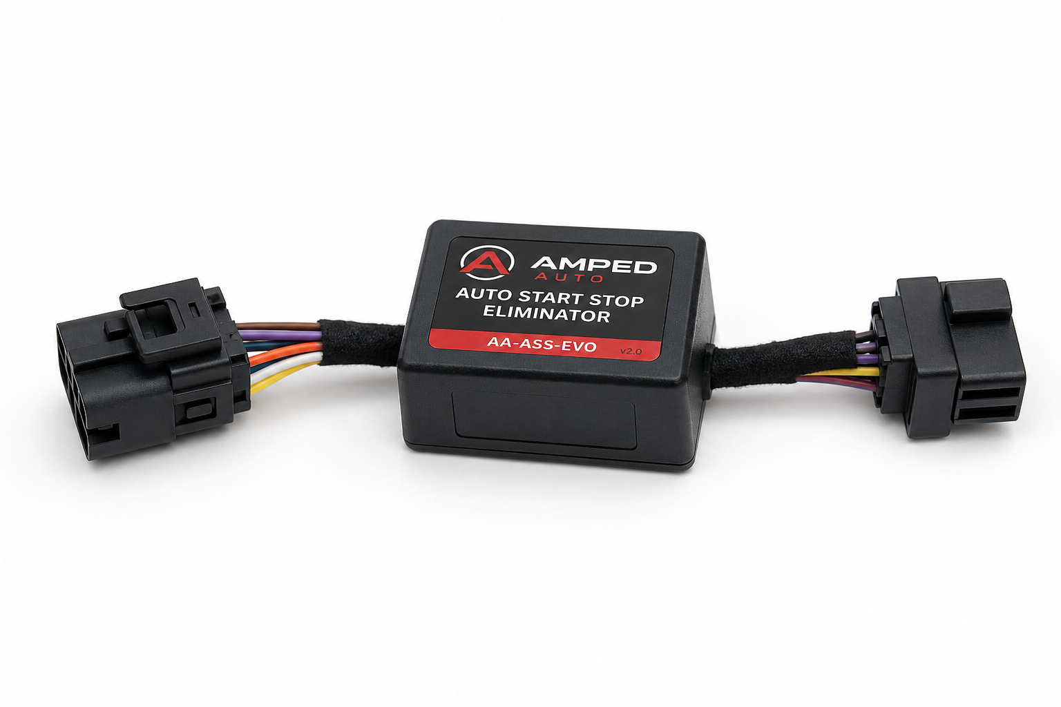 Small automotive start/stop eliminator module with wiring harness connectors